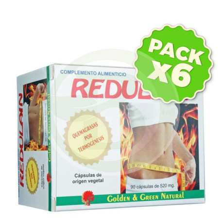 Pack 6x Redulain Golden Green 90 Cápsulas