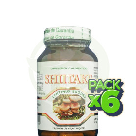 Pack 6x Shiitake Golden Green 120 Cápsulas