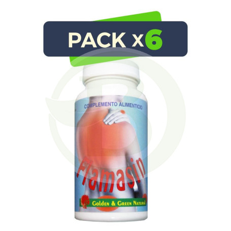 Pack 6x Flamasín 60 Comprimidos Golden Green