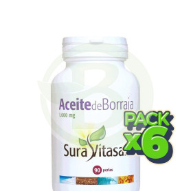 Pack 6x Aceite de Borraja 90 Perlas Sura Vitasan