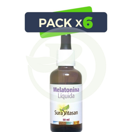 Pack 6x Melatonina 50Ml. Sura Vitasan