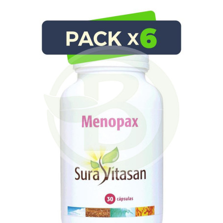 Pack 6x Menopax 30 Cápsulas Sura Vitasan
