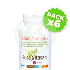 Pack 6x Vital C8 Complex 45 Cápsulas Sura Vitasan