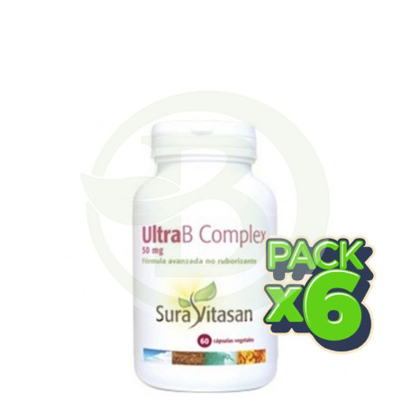 Pack 6x Ultra B Complex + C 60 Cápsulas Sura Vitasan