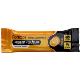 Barrita De Chocolate Proteína+Colagénio Laranja 50G Forticoll
