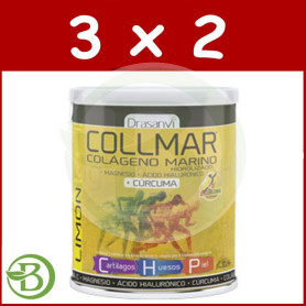 Pack 3x2 Collmar con Cúrcuma Sabor Limón 300Gr. Drasanvi
