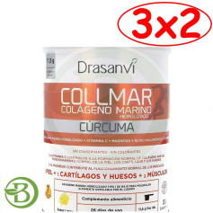 Pack 3x2 Collmar com Cúrcuma Sabor Limão 300Gr. Drasanvi