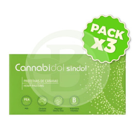 Pack 3x Cannabidol Sindol 20 Cápsulas Tegor
