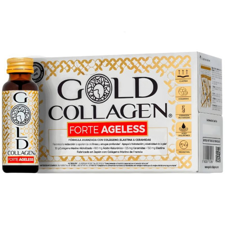 Forte Ageless 10 Ampolas Gold Collagen