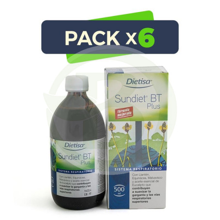 Pack 6x Sundiet BT Plus 500ml Dielisa