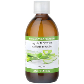 Sumo Premium De Aloe Vera Biológico com Polpa 500Ml Equisalud