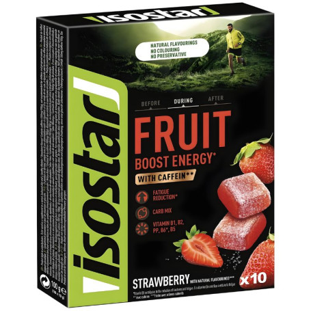 Energy Fruit Boost Sabor Morango 10 Gomas Isostar