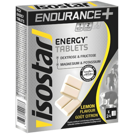 Energy Tablets Sabor Limão 24 Comprimidos Isostar