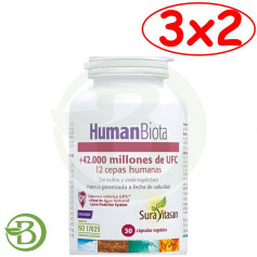 Pacote 3x2 Biota Humana 30 Cápsulas Sura Vitasan