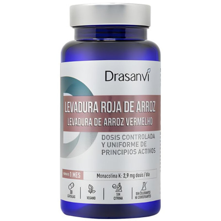 Levedura Vermelha de Arroz (2,9Mg Monacolina K) 30 Cápsulas Drasanvi