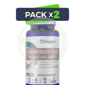 Pack 2x Levadura Roja De Arroz (2,9Mg Monacolina K) 30 Capsulas Drasanvi
