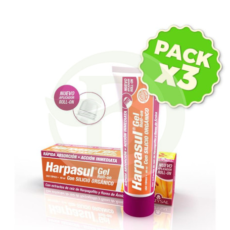 Pack 3x Harpasul Roll-On 60Ml. Natysal