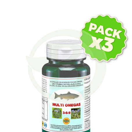 Pack 3x Multi Omegas 3-6-9 Robis