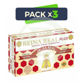 Pack 3x Reina Real Plus 20 Ampollas Robis