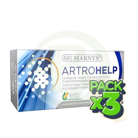 Pack 3x Artrohelp 60 Cápsulas Marnys