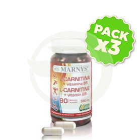 Pack 3x L-Carnitina Cápsulas Marnys