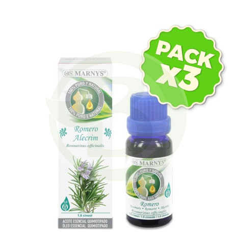 Pack 3x Aceite Esencial Alimentario de Romero 15Ml. Marnys