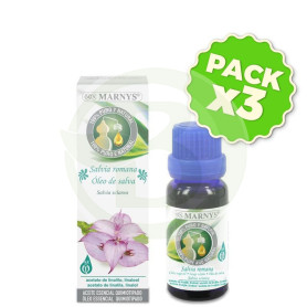 Pack 3x Aceite Esencial Alimentario de Salvia Romana 15Ml. Marnys