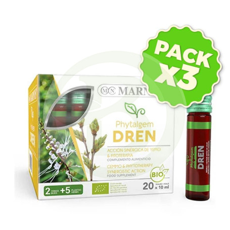 Pack 3x Phytalgem Dren 20 Viales Marnys
