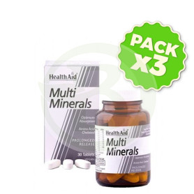 Pack 3x Multiminerales (Liberación Prolongada) Health Aid