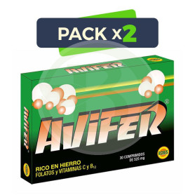 Pack 2x Avifer 30 Comprimidos Robis