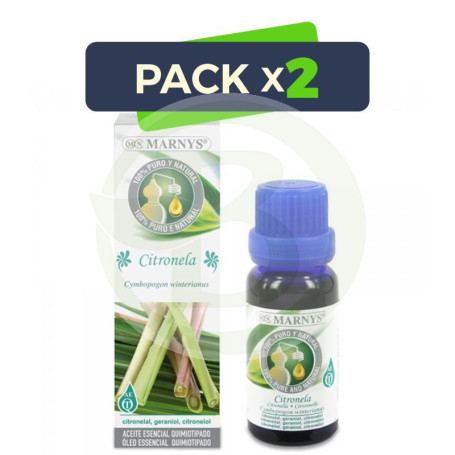 Pack 2x Aceite Esencial Alimentario de Citronela Marnys