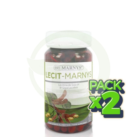 Pack 2x Lecit 60 Cápsulas Marnys