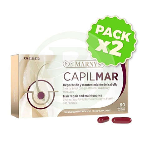 Pack 2x Capilmar 60 Capsulas Marnys
