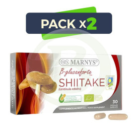 Pack 2x Shitake Bio 30 Cápsulas Vegetales Marnys