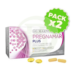 Pack 2x Pregnamar Plus 30+30 Cápsulas Marnys