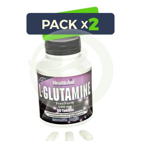 Pack 2x L-Glutamina Health Aid