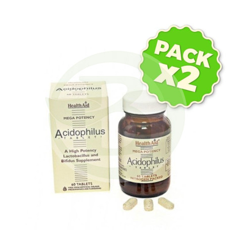 Pack 2x Acidophilus Mega Potency Health Aid