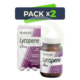 Pack 2x Licopeno 25Mg. Health Aid
