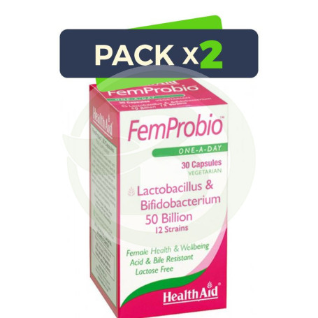 Pack 2x Femprobio 30 Cápsulas Health Aid