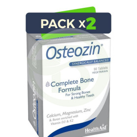 Pack 2x Osteozin 90 Comprimidos Health Aid