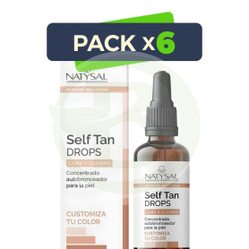 Pack 6x Concentrado Autobronceador en Gotas 30Ml Natysal