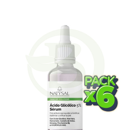 Pack 6x Sérum Ácido Glicólico 5% 20Ml Natysal