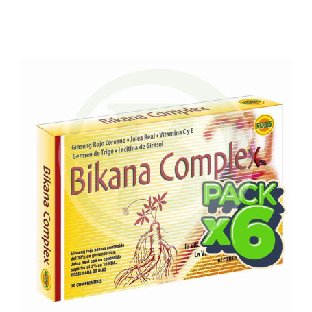 Pack 6x Bikana Complex 30 Comprimidos Robis