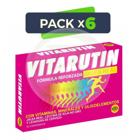 Pack 6x Vitarutin 30 Comprimidos Robis
