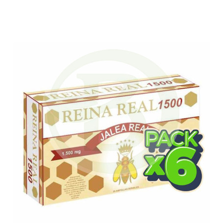 Pack 6x Reina Real 1500 20 Ampollas Robis