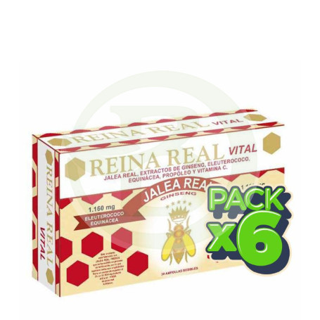 Pack 6x Reina Real Vital 20 Ampollas Robis