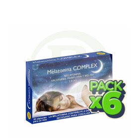 Pack 6x Melatonina Complex 1,9Mg. 30 Cápsulas Robis