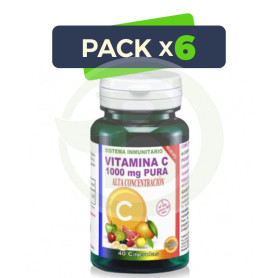 Pack 6x Vitamina C 40 Cápsulas Robis
