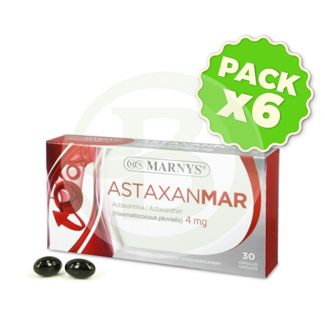 Pack 6x Astaxanmar 30 Cápsulas Marnys