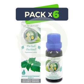 Pack 6x Aceite Esencial Alimentario de Patchuli 15Ml. Marnys